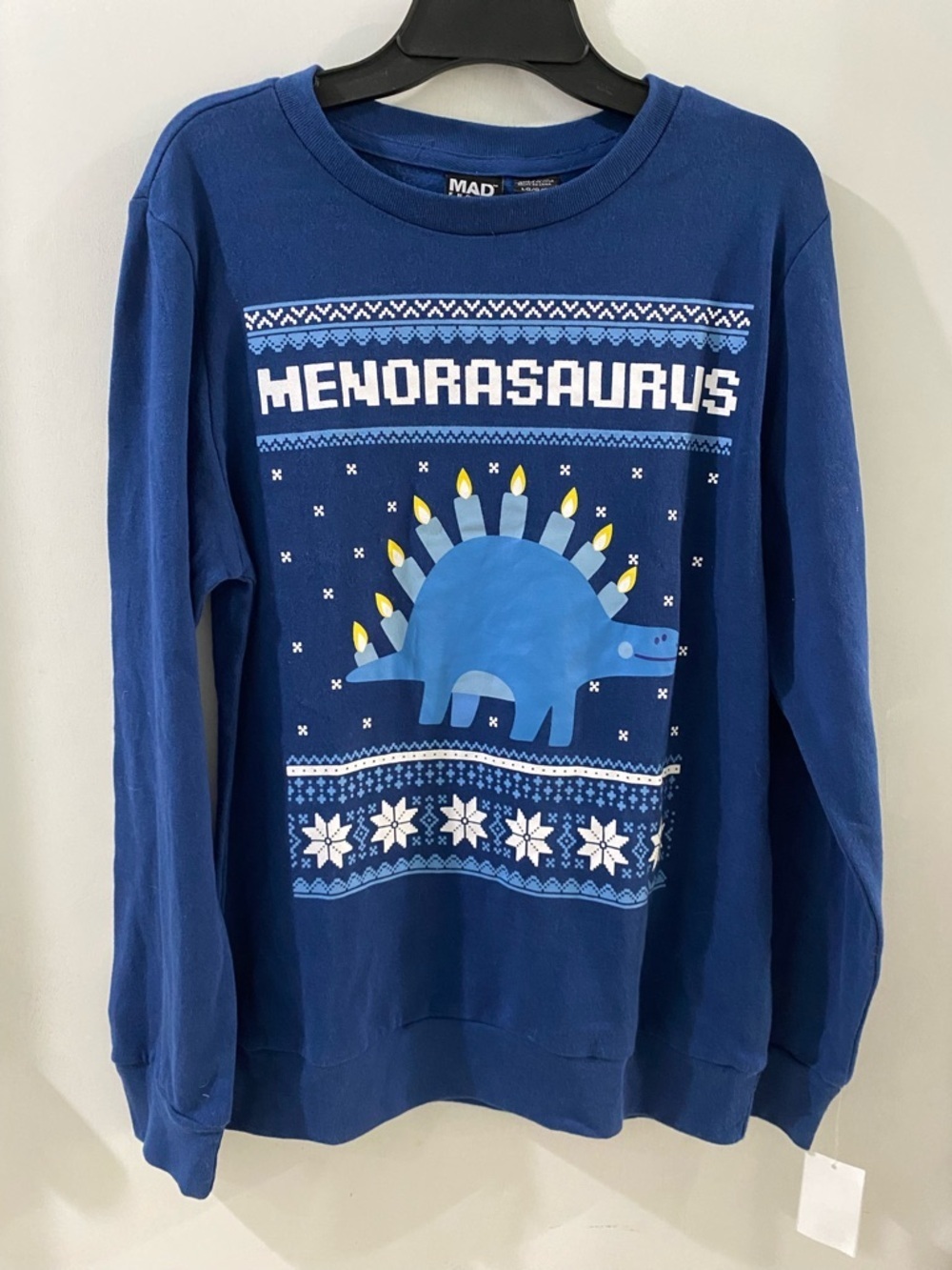 Mad Engine kid’s Menorasaurus Crewneck Sweater, new!